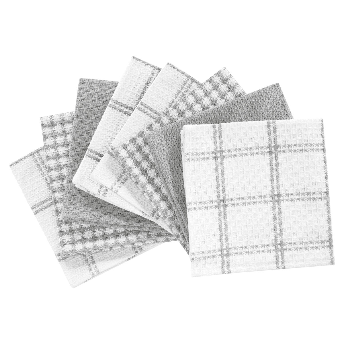 T-fal Flat Waffle Kitchen Dishcloth Set (Set of 8)